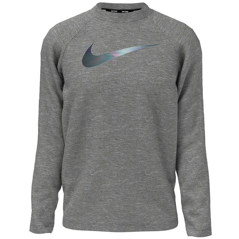 Nike - Boys Heather Long Sleeve Hydroguard (Particle Grey)