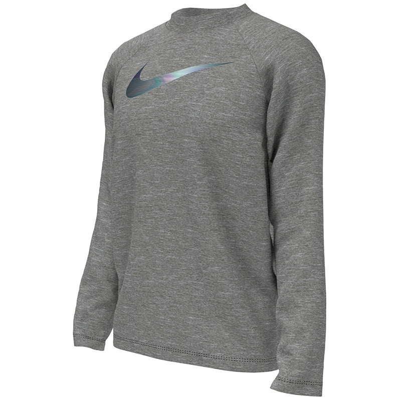 Nike - Boys Heather Long Sleeve Hydroguard (Particle Grey)
