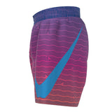 Nike - Boys  Shark Stripe Breaker 4" Volley Short (Photo Blue)