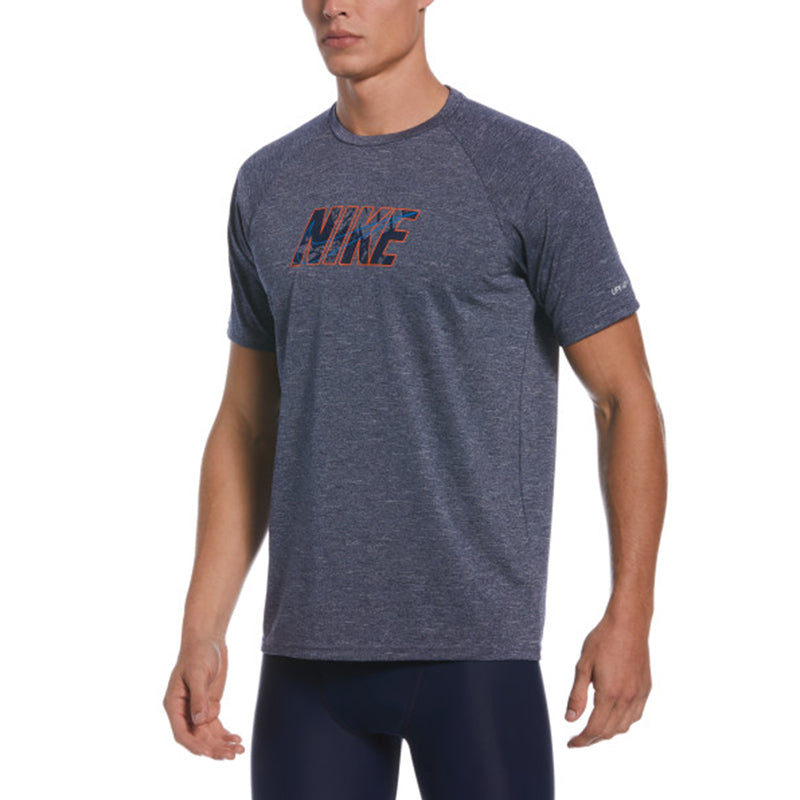 Nike - Collage Logo Short Sleeve Hydroguard (Midnight Navy) – Aqua Swim  Supplies