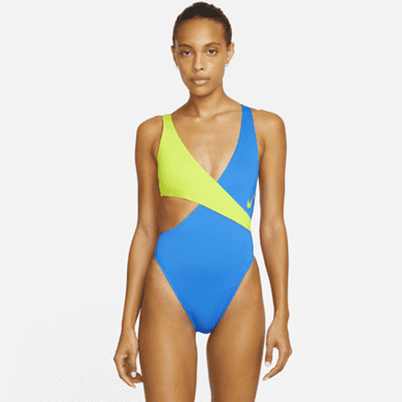 Nike - Color Block Crossover One Piece (Pacific Blue)