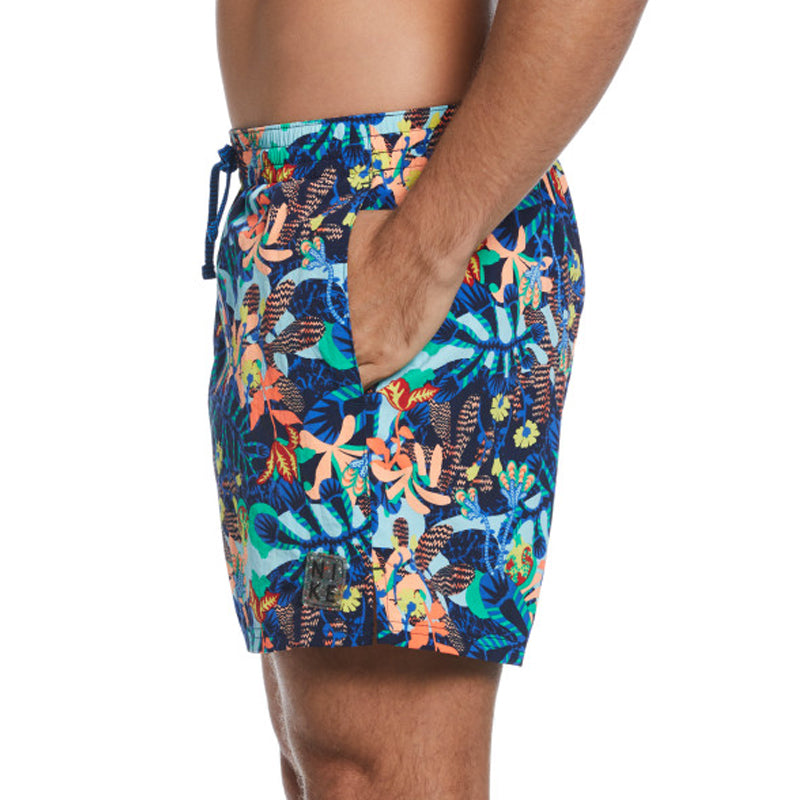 Nike - Electric Floral Icon 5" Volley Short (Midnight Navy)