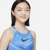 Nike - Girls' Aurora Swoosh Spiderback One Piece (Photo Blue)