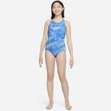 Nike - Girls' Aurora Swoosh Spiderback One Piece (Photo Blue)