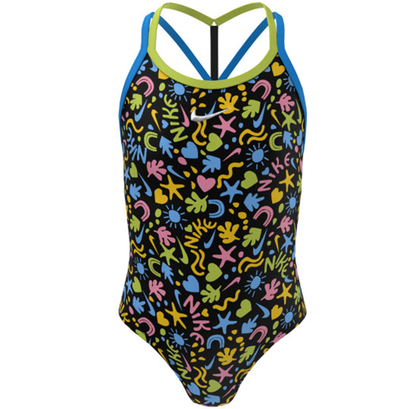 Nike - Girl's Fun Forest T-Crossback One Piece (Black)