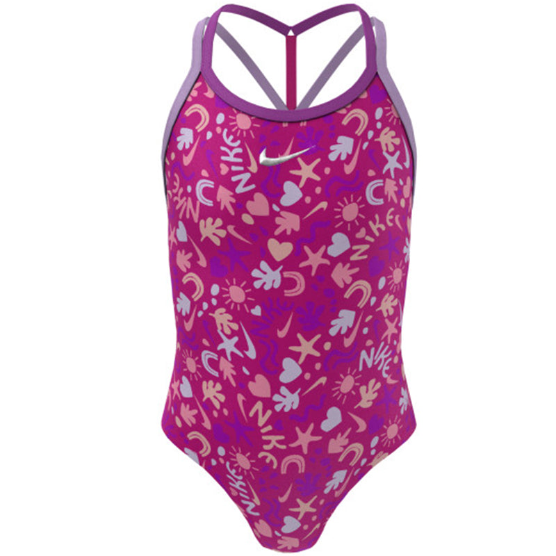 Nike - Girl's Fun Forest T-Crossback One Piece (Pink Prime)