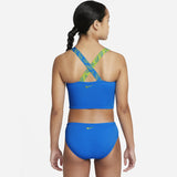 Nike - Girls' Script Logo Crossback Midkini Set (Photo Blue)