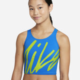Nike - Girls' Script Logo Crossback Midkini Set (Photo Blue)