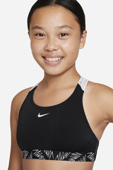Nike - Girl's Script Logo Crossback Sport Bikini & Short Set (Black)