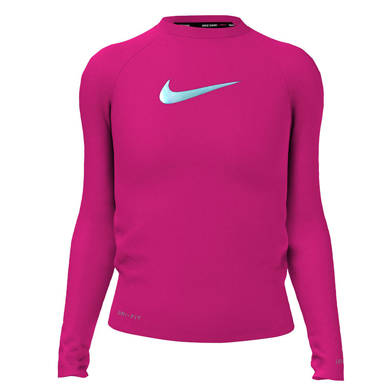 Nike - Girls' Swoosh Long Sleeve Hydroguard (Pink Prime)