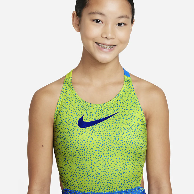 Nike - Girls' Water Dots Crossback Monokini (Photo Blue)