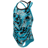 Nike - Girl's Watercolor T-Crossback One Piece (Blue Lightning)