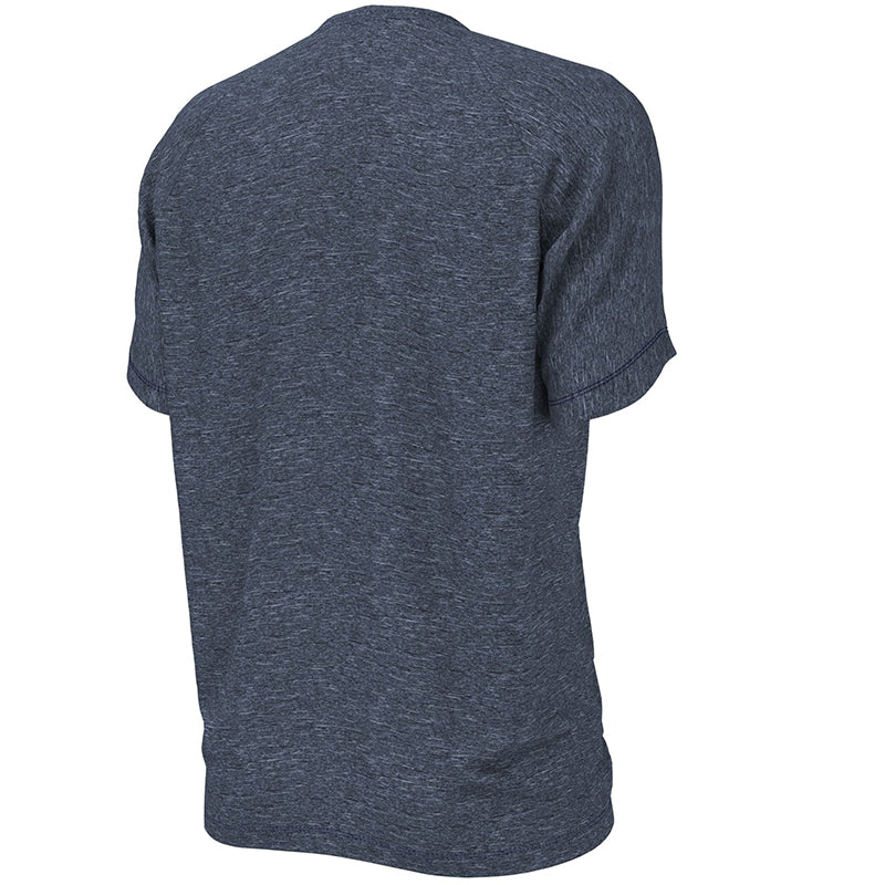 Nike - Heather Short Sleeve Hydroguard (Midnight Navy)