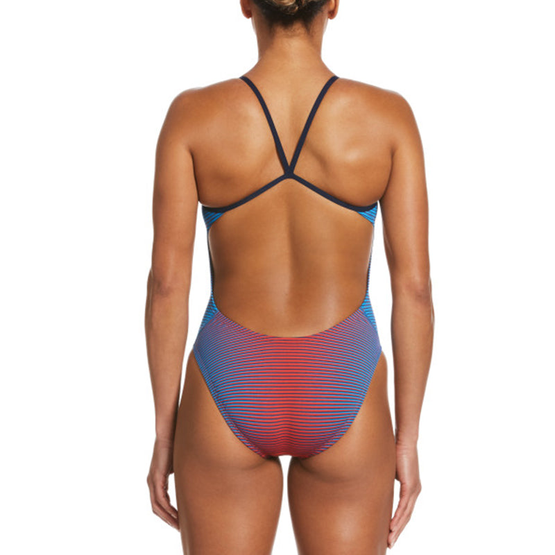 Nike - Hydrastrong Charge Cut-Out One Piece (Red Blue)