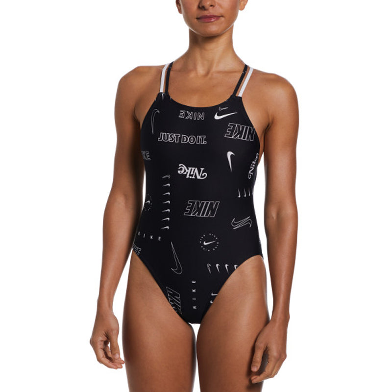 Nike - Hydrastrong Multi Print Spiderback One Piece (Black)