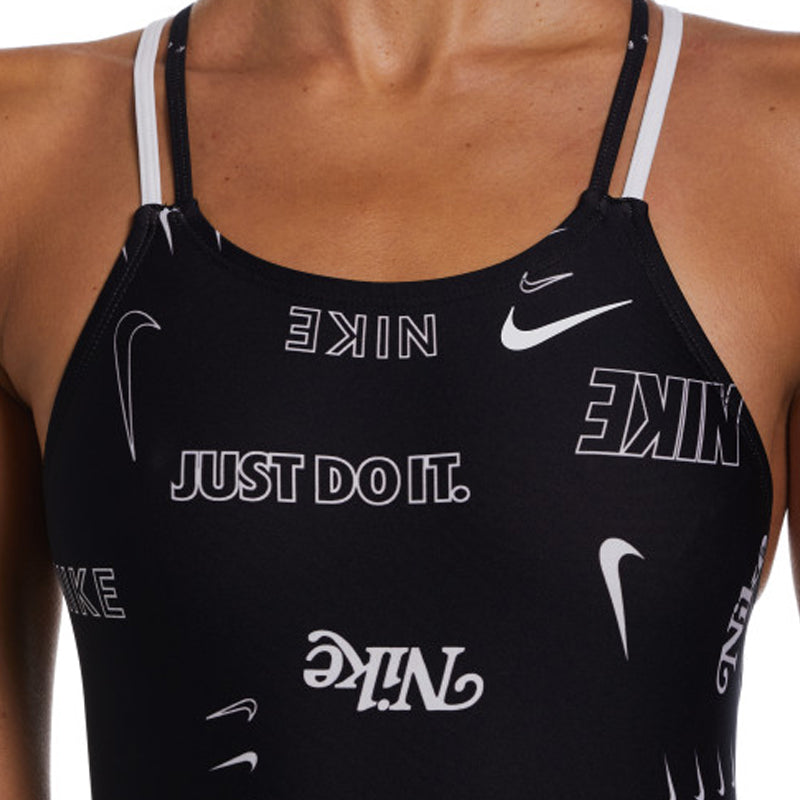 Nike - Hydrastrong Multi Print Spiderback One Piece (Black)