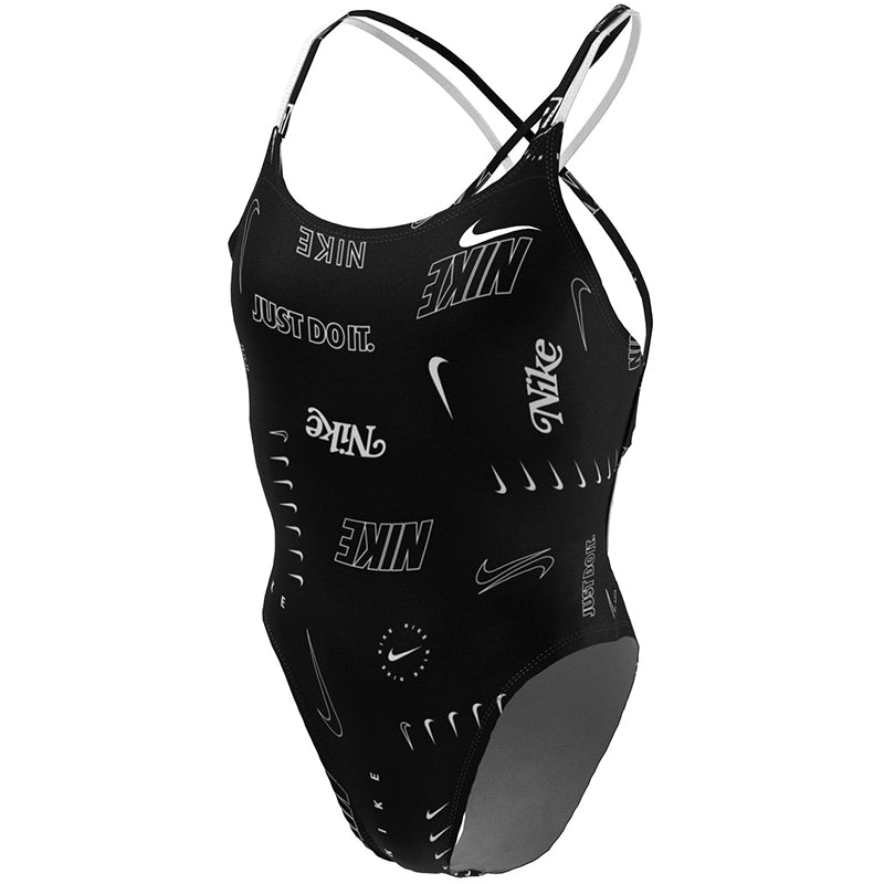 Nike - Hydrastrong Multi Print Spiderback One Piece (Black)