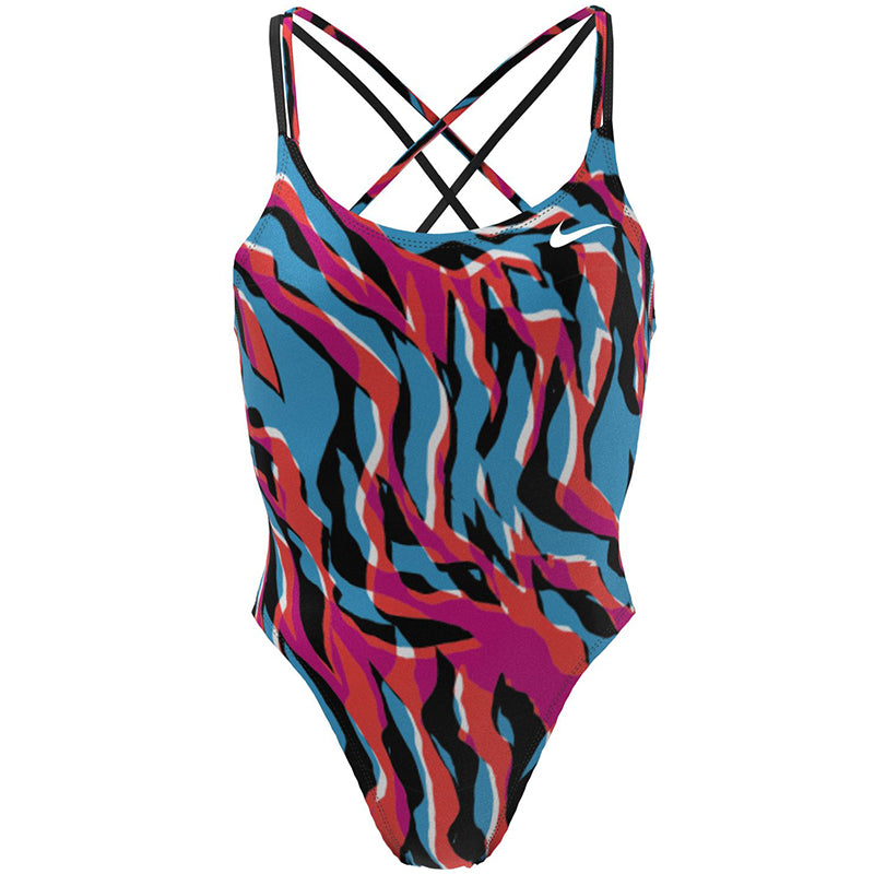 Nike - Hydrastrong Multiple Print Spiderback One Piece (Black)