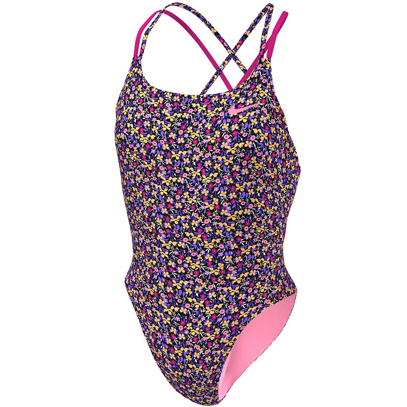 Nike - Hydrastrong Multiple Print Spiderback One Piece (Fireberry)
