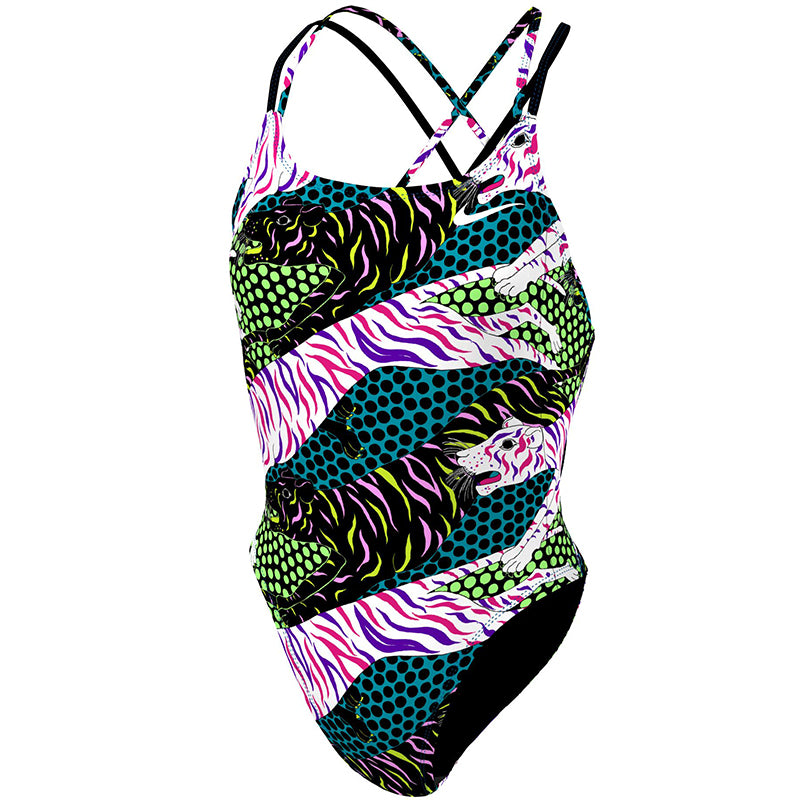 Nike - Hydrastrong Multiple Print Spiderback One Piece (Fuchsia Glow)