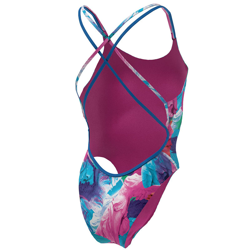 Nike - Hydrastrong Multiple Print Spiderback One Piece (Psychic Purple)