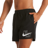Nike - Logo Lap 5" Volley Short (Black)