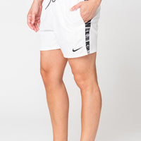 Nike - Logo Tape 5" Volley Short (White)