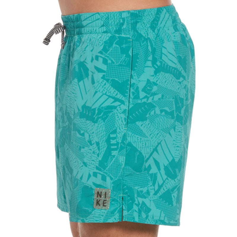 Nike - Men's Swim Collage Icon 5" Volley Short (Washed Teal)