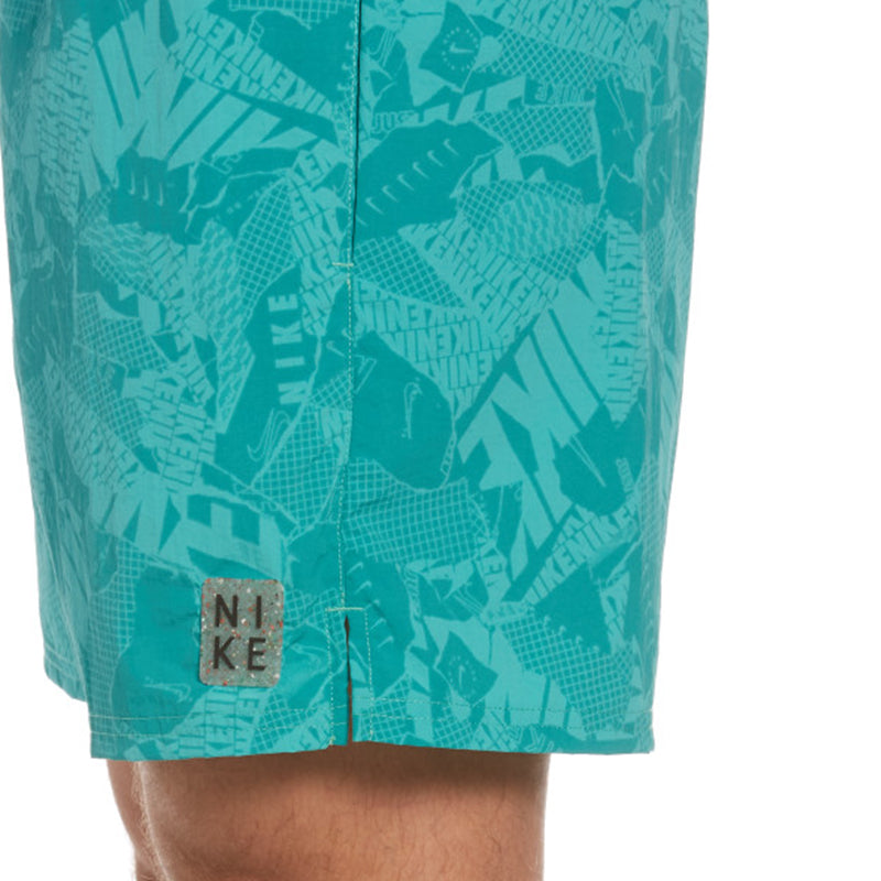 Nike - Men's Swim Collage Icon 5" Volley Short (Washed Teal)