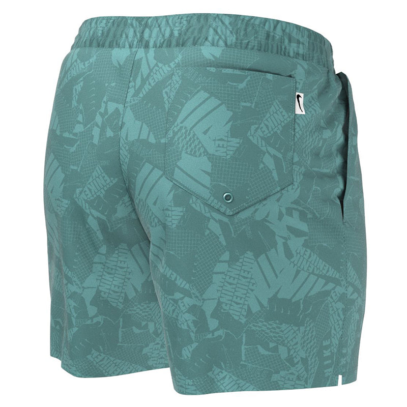 Nike - Men's Swim Collage Icon 5" Volley Short (Washed Teal)
