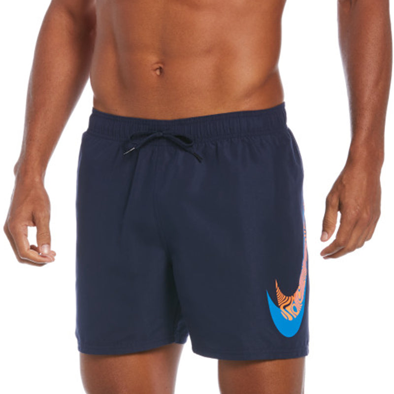 Nike - Men's Swim Liquify Swoosh 5" Volley Short (Midnight Navy)