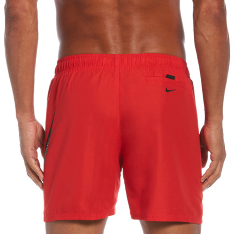 Nike - Men's Swim Liquify Swoosh 5" Volley Short (University Red)