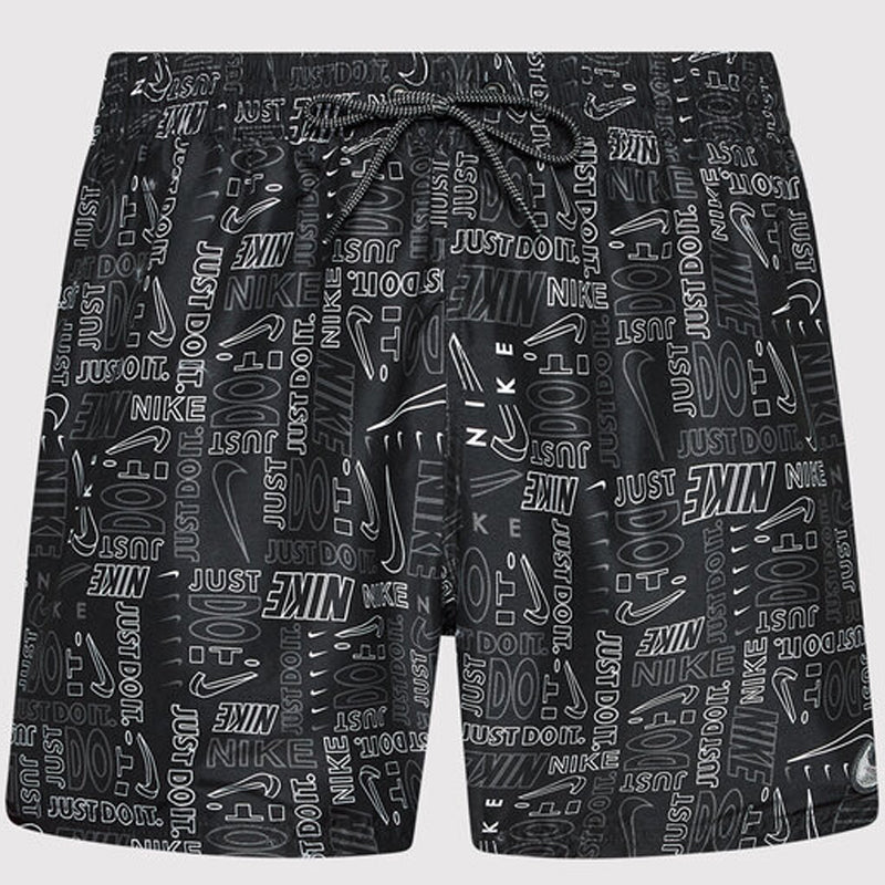 Nike - Men's Swim Logo Mash-up 5" Volley Short (Black)