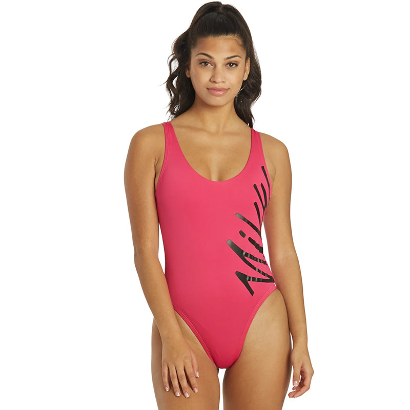 Nike - Multi Logo U-Back One Piece (Pink Prime)