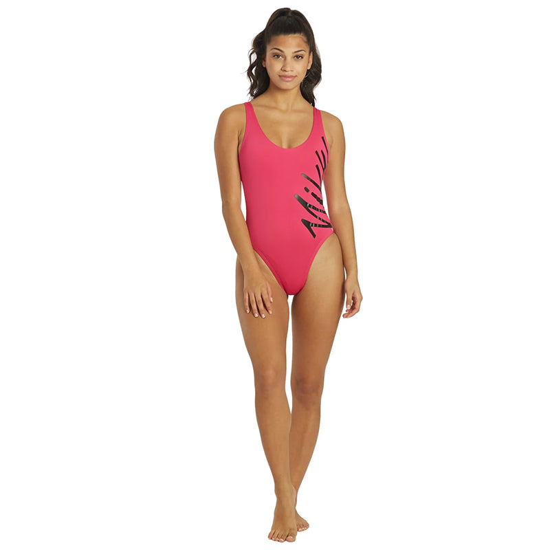 Nike - Multi Logo U-Back One Piece (Pink Prime)