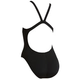 Nike - Poly Solid Hydrastrong Fastback Girls One Piece (Black)