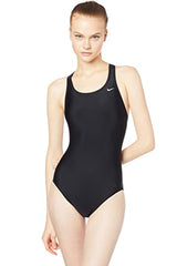 Nike - Poly Solid Hydrastrong Fastback Girls One Piece (Black)
