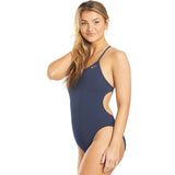 Nike - Solid Hydrastrong Cutout One Piece (Midnight Navy)