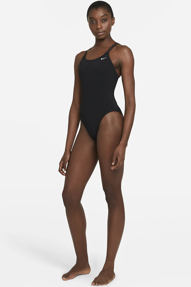 Nike - Solid Hydrastrong Spiderback One Piece (Black)