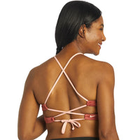 Nike - Solid Lace-Up High Neck Bikini Top (Canyon Rust)