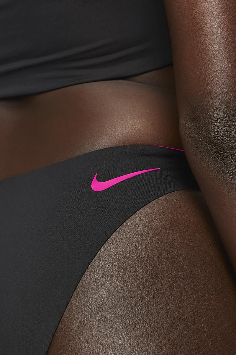 Nike - Women's Color Block Reversible Sling Bikini Bottom (Black)