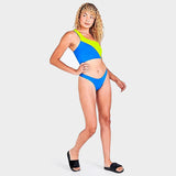 Nike - Women's Color Block Reversible Sling Bikini Bottom (Pacific Blue)