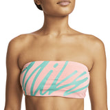 Nike - Women's Multi Logo Bandeau Bikini Top (Bleached Coral)