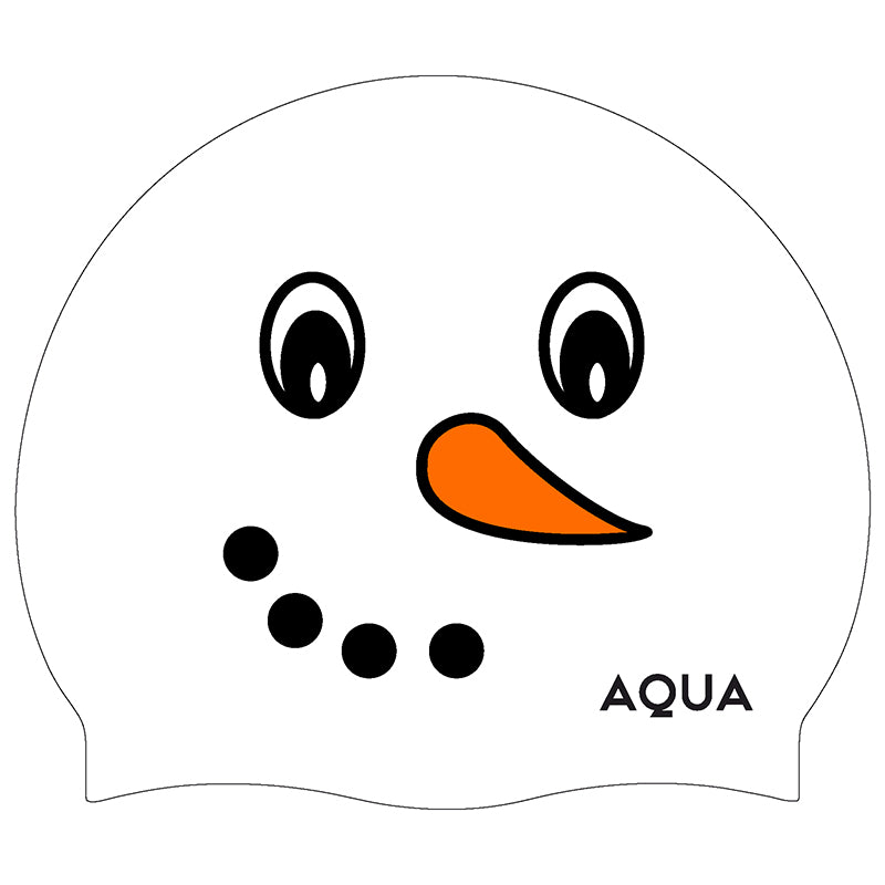 Snowman - Silicone Swim Hat