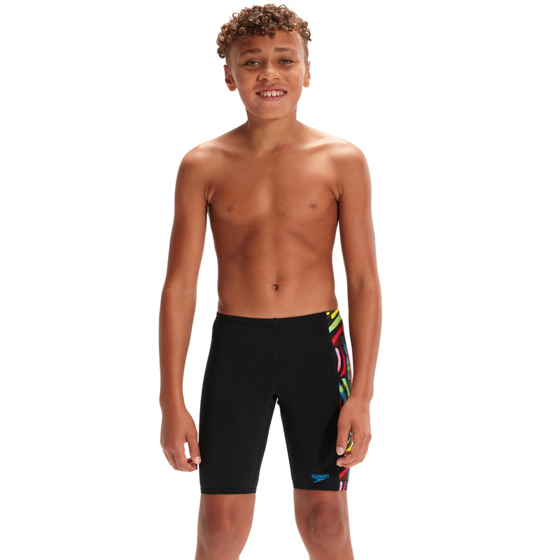 Speedo - Boys Digital Allover Panel Jammer - Black/Red – Aqua Swim Supplies