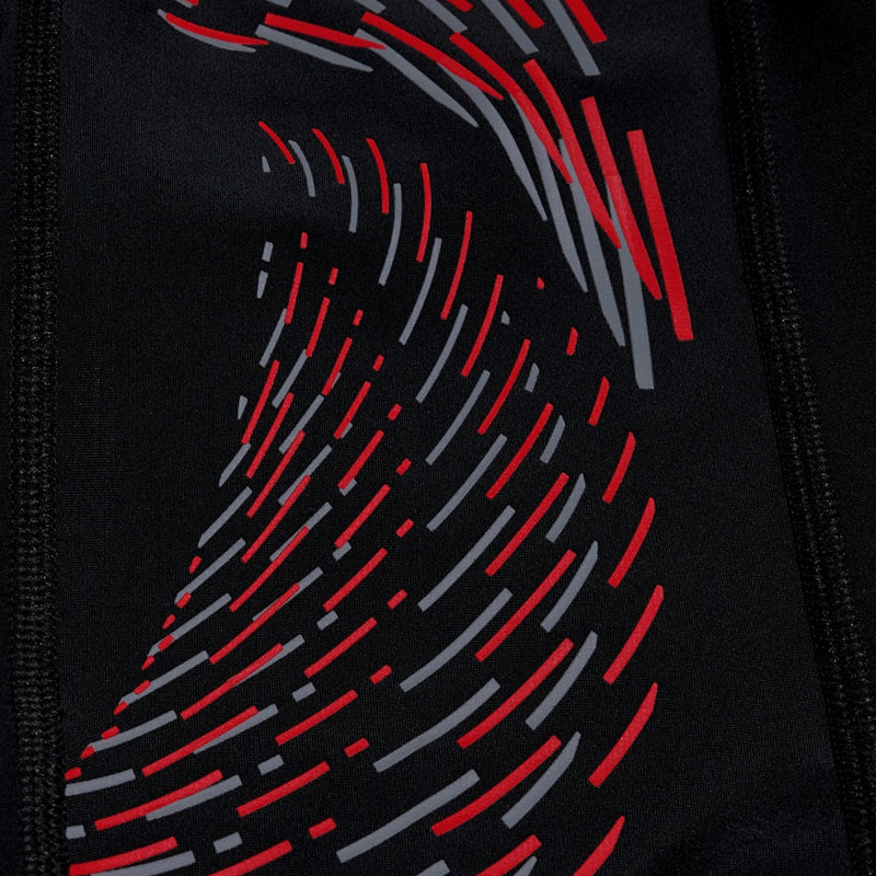 Speedo - Boys Placement Print Jammer - Black/Red