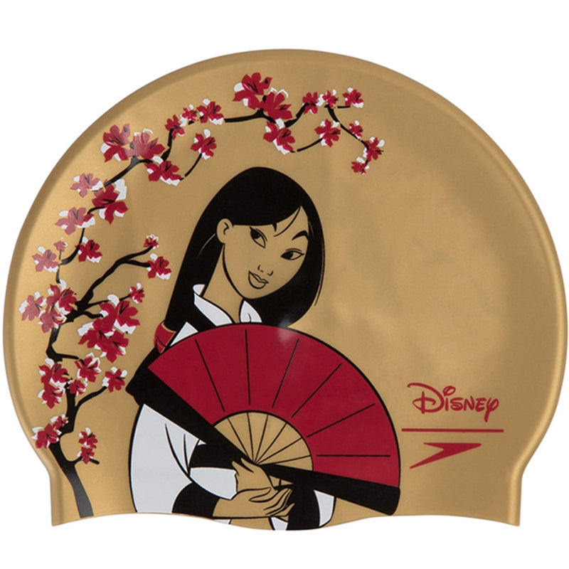 Speedo - Disney Junior Cap Mulan Slogan Swim Hat - Gold/Red
