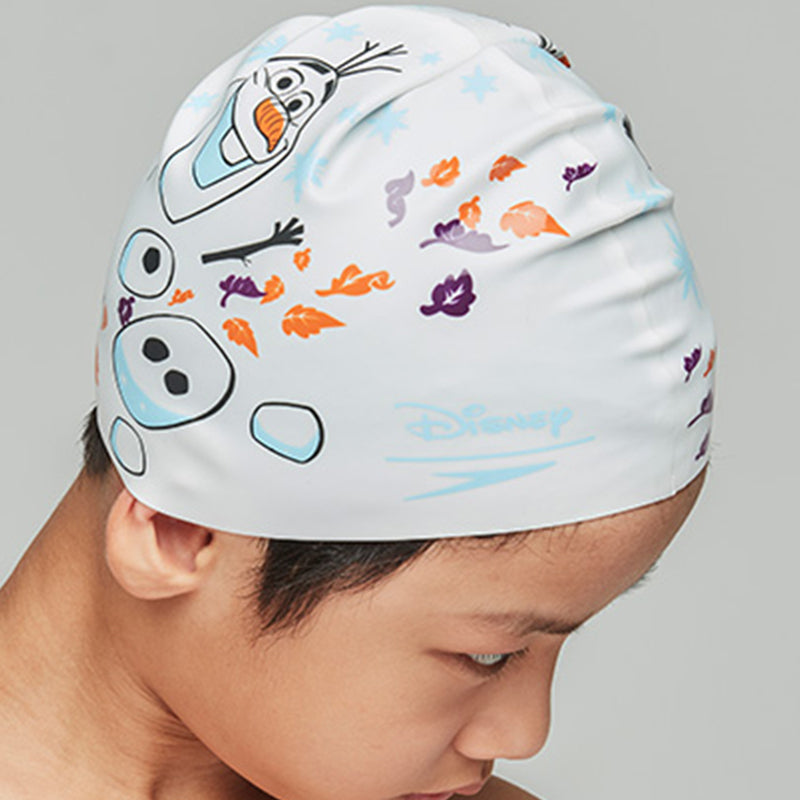 Speedo - Disney Junior Print Cap Frozen 2 Olaf Swim Hat - White/Blue