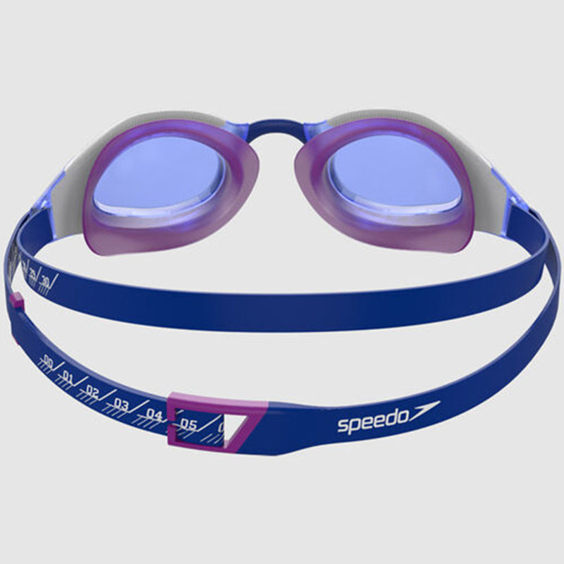 Speedo - Fastskin Hyper Elite Adult Goggles - Blue/Pink/White