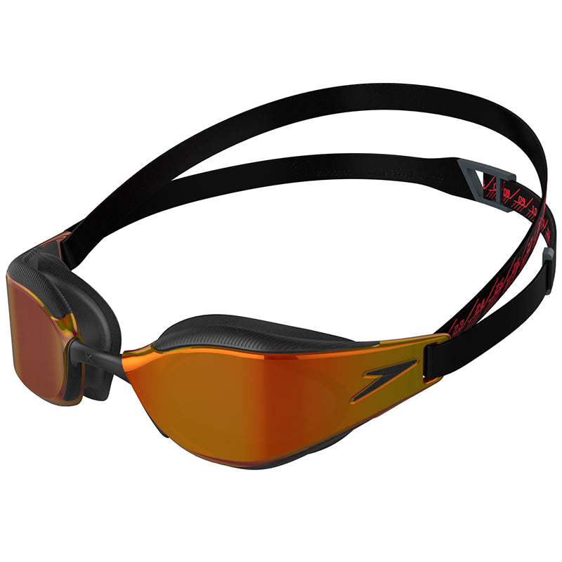 Speedo - Fastskin Hyper Elite Mirror Adult Goggles - Black/Gold